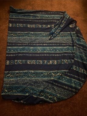 Blue Patterned Women’s Swim Coverup